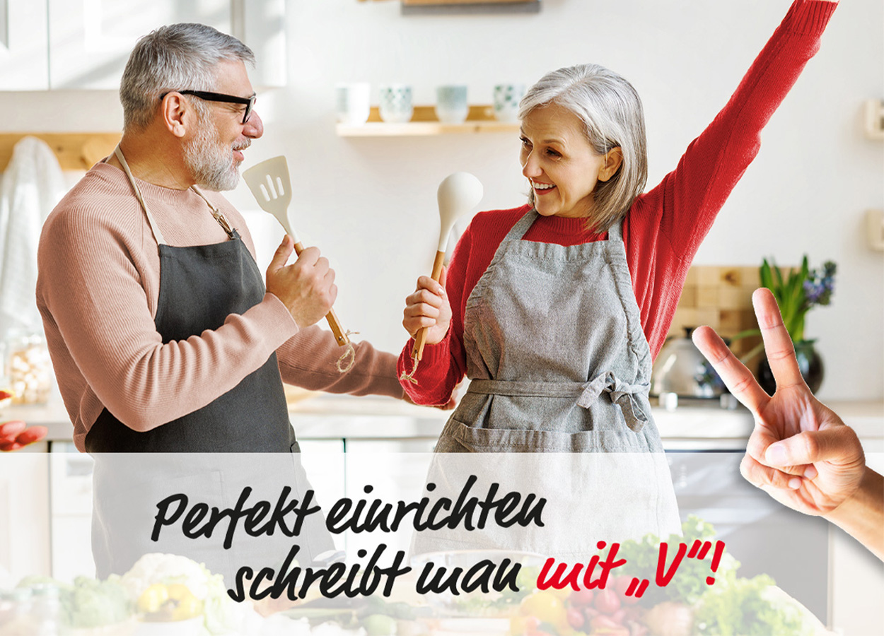 Perfekt einrichten schreibt man mit "V"! - Mobile