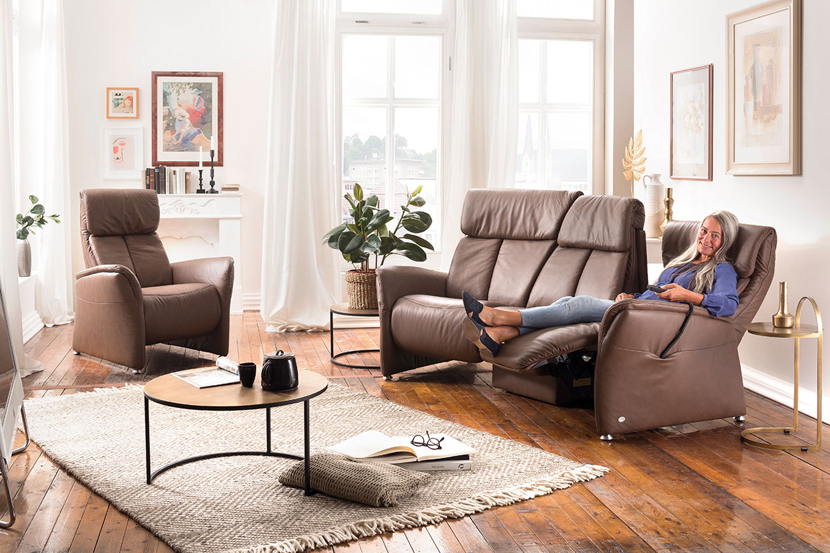 Himolla Trapezsofa Leder