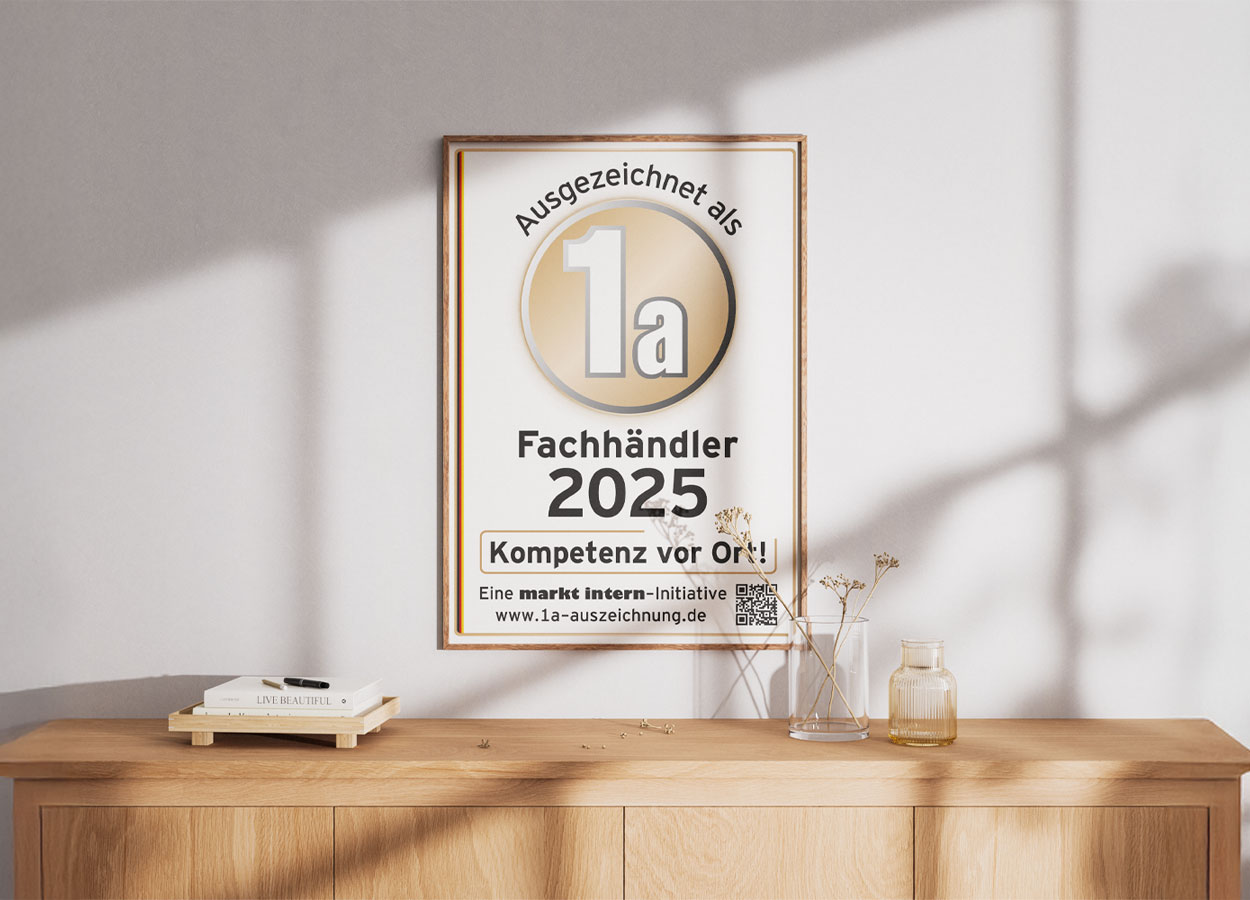 Wir sind 1A Fachhändler 2025 - mobile